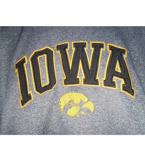 Knights Apparel Iowa Hawkeyes Gray Hoodie Sweatshirt Size XL 40/42 Section 101 - Picture 3 of 6